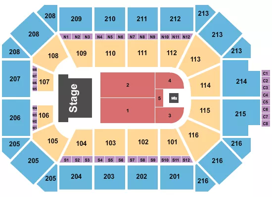 seating chart for Allstate Arena - Mariah Carey - eventticketscenter.com