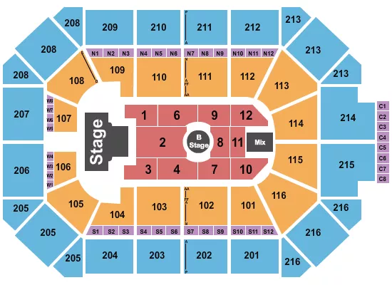 seating chart for Allstate Arena - Melanie Martinez - eventticketscenter.com