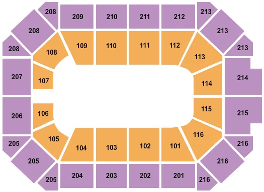 seating chart for Allstate Arena - PBR - eventticketscenter.com