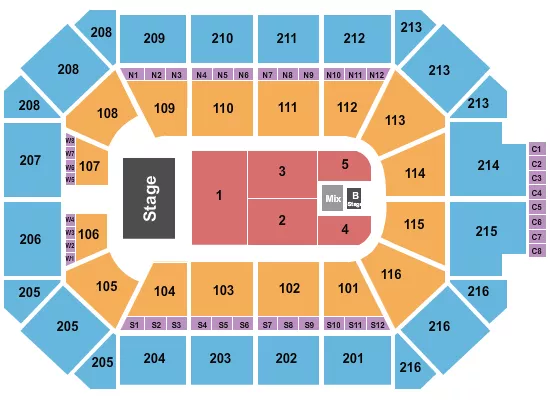 seating chart for Allstate Arena - Pentatonix - eventticketscenter.com