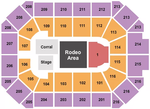 seating chart for Allstate Arena - Viva El Jaripeo - eventticketscenter.com