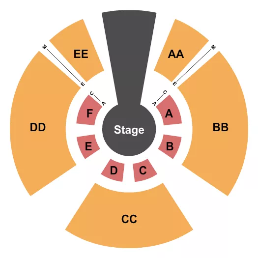 seating chart for Almeda Mall - TX - Flip Circus - eventticketscenter.com