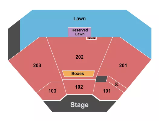 seating chart for Alpine Valley Music Theatre - Endstage 2 - eventticketscenter.com
