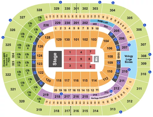 seating chart for Amalie Arena - Andrea Bocelli - eventticketscenter.com