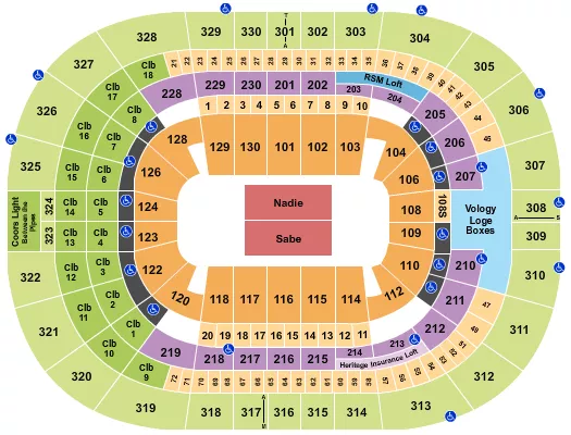 seating chart for Amalie Arena - Bad Bunny - eventticketscenter.com