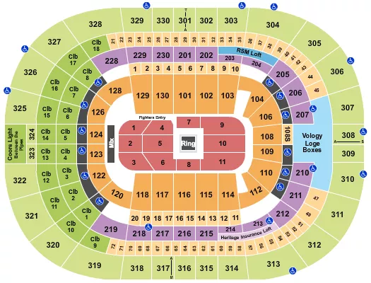 seating chart for Amalie Arena - Boxing 2 - eventticketscenter.com