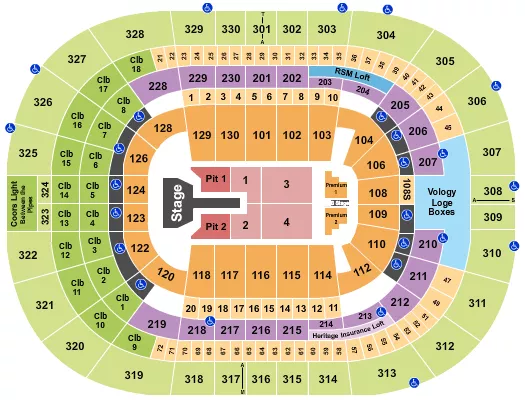 seating chart for Amalie Arena - Brandon Lake - eventticketscenter.com