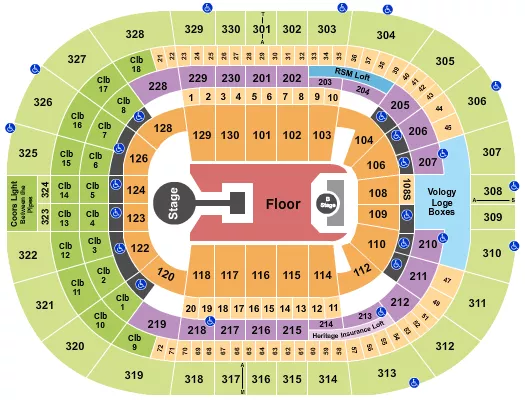 seating chart for Amalie Arena - Childish Gambino - eventticketscenter.com