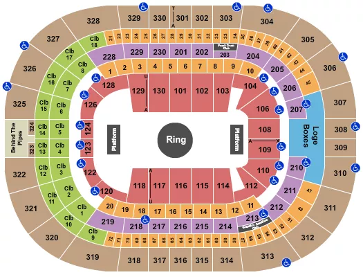 seating chart for Amalie Arena - Circus - eventticketscenter.com