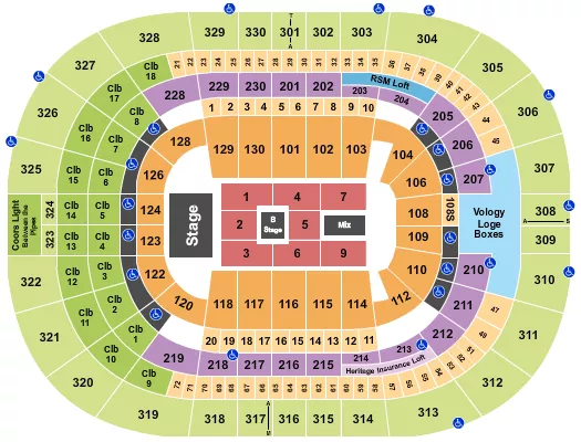 seating chart for Amalie Arena - Cyndi Lauper - eventticketscenter.com