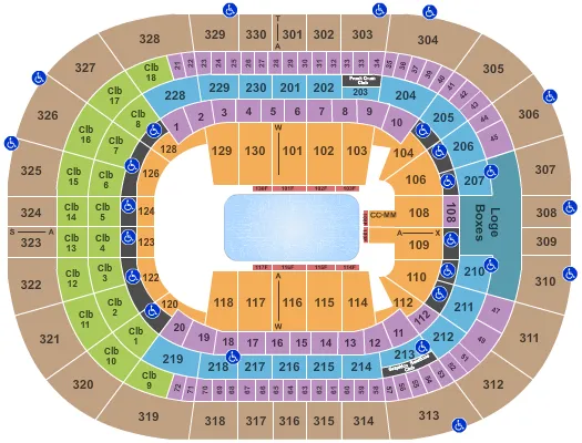 seating chart for Amalie Arena - Disney On Ice - eventticketscenter.com
