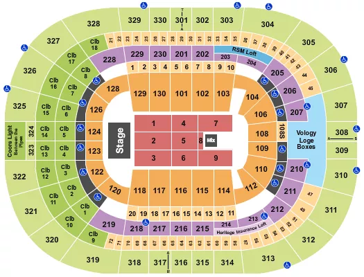 seating chart for Amalie Arena - Endstage 10 - eventticketscenter.com