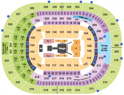 seating chart for Amalie Arena - Fuerza Regida - eventticketscenter.com