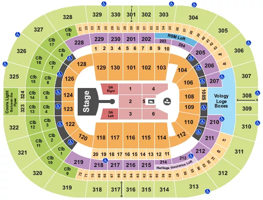seating chart for Benchmark International Arena - Greta Van Fleet - eventticketscenter.com
