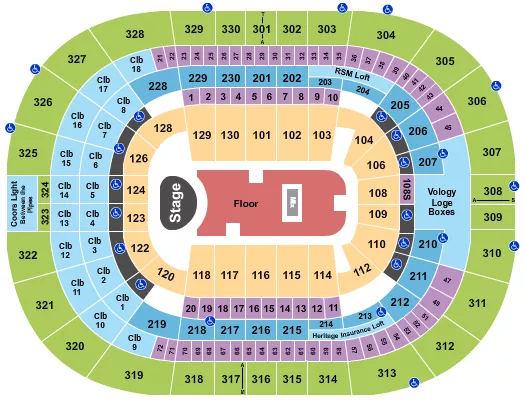 seating chart for Amalie Arena - Kacey Musgraves - eventticketscenter.com