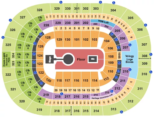 seating chart for Amalie Arena - Kid Cudi - eventticketscenter.com