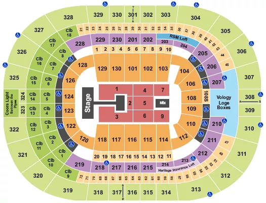 seating chart for Amalie Arena - Kirk Franklin - eventticketscenter.com