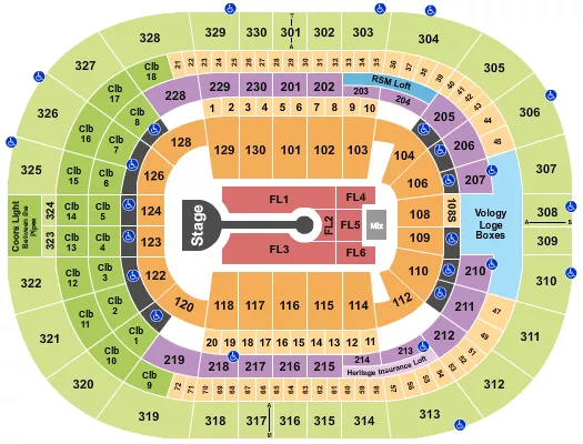 seating chart for Amalie Arena - Lauren Daigle - eventticketscenter.com