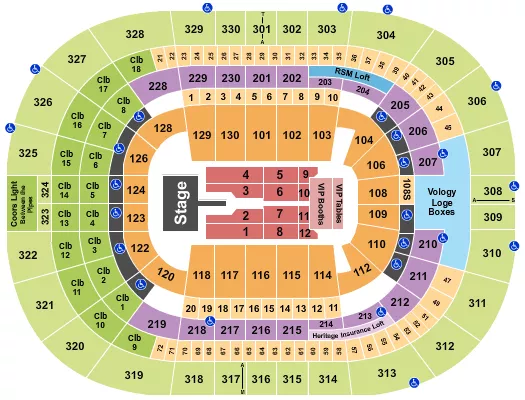 seating chart for Amalie Arena - Mary J. Blige - eventticketscenter.com