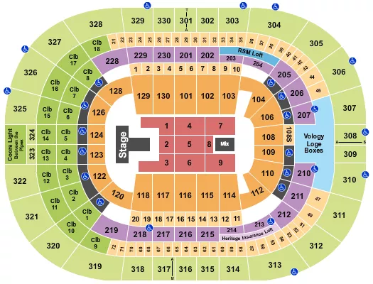 seating chart for Amalie Arena - Maverick City Music - eventticketscenter.com