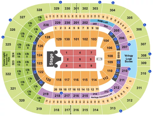 seating chart for Amalie Arena - Missy Elliott - eventticketscenter.com