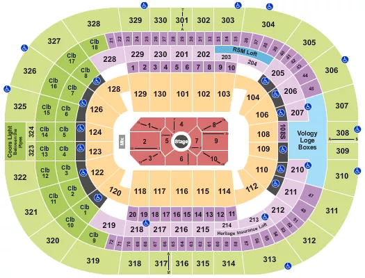 seating chart for Amalie Arena - Nate Bargatze - eventticketscenter.com