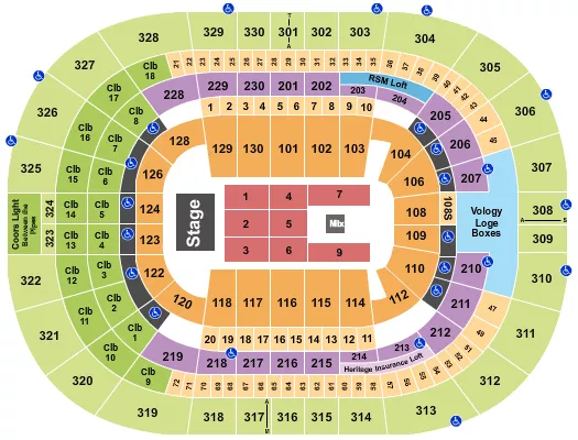 seating chart for Amalie Arena - Pentatonix - eventticketscenter.com