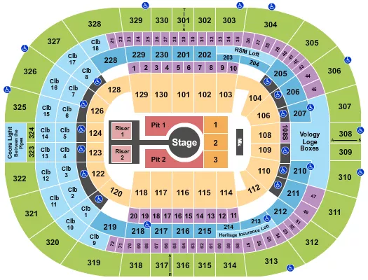 seating chart for Amalie Arena - Peso Pluma - eventticketscenter.com