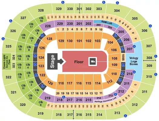 seating chart for Amalie Arena - Sexyy Red - eventticketscenter.com