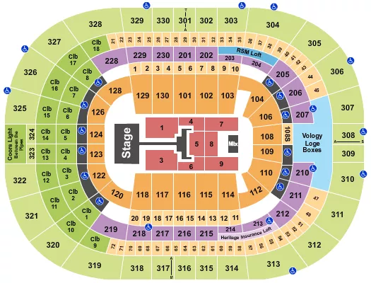 seating chart for Amalie Arena - TobyMac - eventticketscenter.com