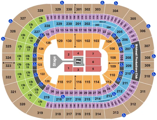 seating chart for Amalie Arena - WWE2 - eventticketscenter.com