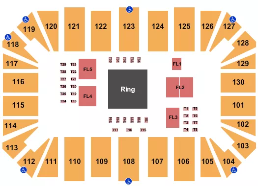 seating chart for Amarillo Civic Center - MMA - eventticketscenter.com