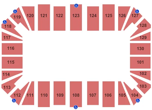 seating chart for Amarillo Civic Center - Open Floor - eventticketscenter.com