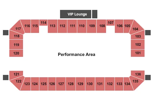 seating chart for Amarillo National Center - Kicker Arenacross - eventticketscenter.com