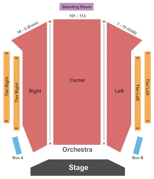 seating chart for Amaturo Theater at Broward Ctr For The Perf Arts - End Stage - eventticketscenter.com