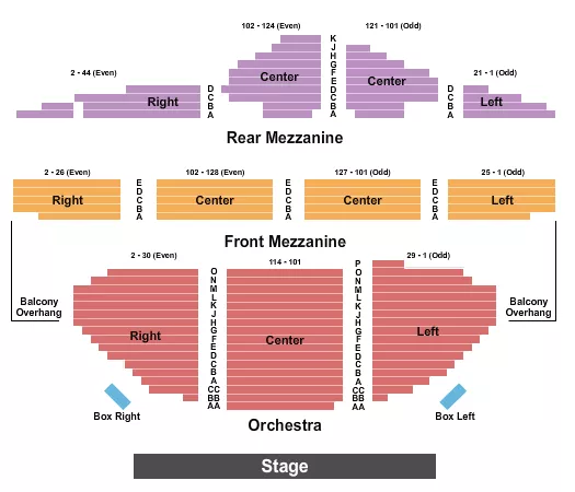 seating chart for Ambassador Theatre - NY - EndStage - eventticketscenter.com