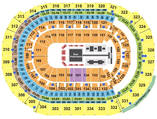 seating chart for Amerant Bank Arena - Gold Over America Tour - eventticketscenter.com