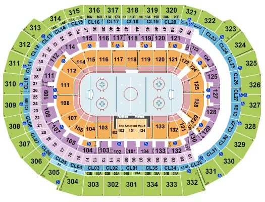 seating chart for Amerant Bank Arena - Hockey - eventticketscenter.com
