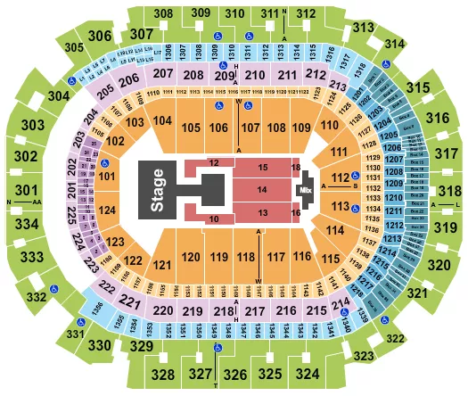 seating chart for American Airlines Center - Aespa - eventticketscenter.com