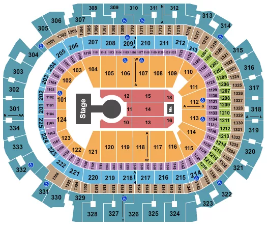 seating chart for American Airlines Center - Diljit Dosanjh - eventticketscenter.com