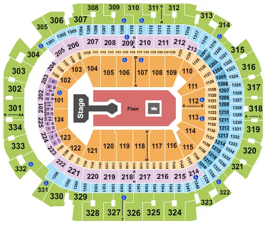 seating chart for American Airlines Center - Don Toliver - eventticketscenter.com