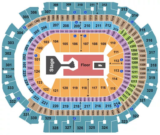 seating chart for American Airlines Center - Don Toliver - eventticketscenter.com