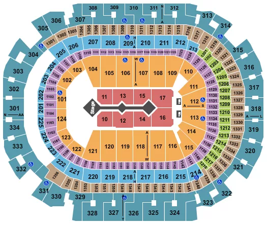 seating chart for American Airlines Center - For King And Country - eventticketscenter.com