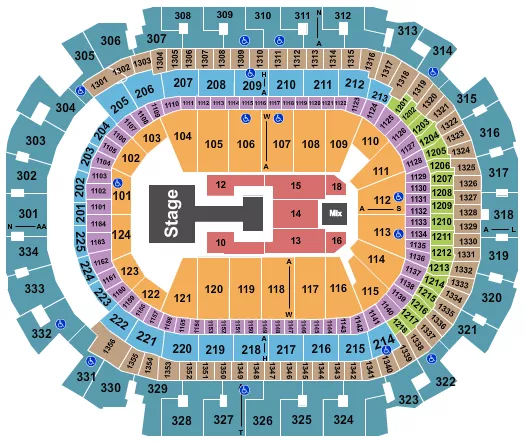 seating chart for American Airlines Center - Katseye - eventticketscenter.com