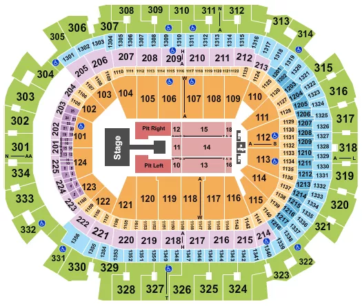 seating chart for American Airlines Center - Sombr - eventticketscenter.com