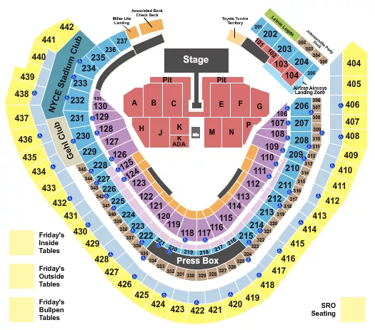 seating chart for American Family Field - Green Day - eventticketscenter.com