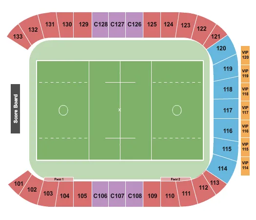 seating chart for American Legion Memorial Stadium - Lacrosse - eventticketscenter.com