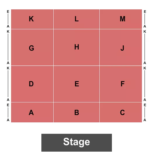 seating chart for Ameristar Casino & Hotel - Saint Charles - Endstage 3 - eventticketscenter.com