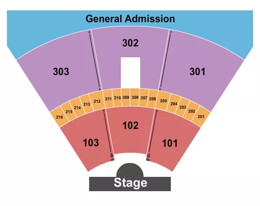 seating chart for Amphitheatre Cogeco - Cirque - Rock Et Belles - eventticketscenter.com