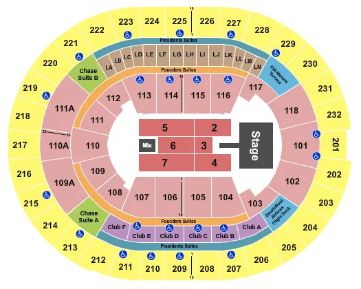 seating chart for Kia Center - Christian Nodal - eventticketscenter.com